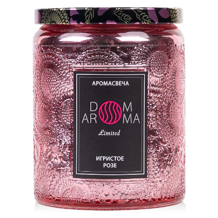 Свеча ароматическая Dom Aroma Лимитед Игристое Розе