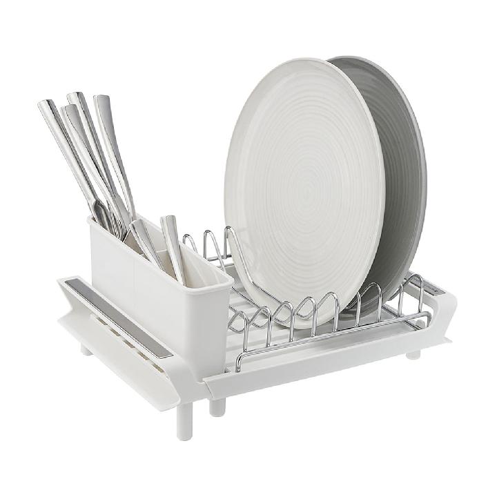 Сушилка для посуды Smart Solutions Atle раздвижная малая, цвет белый
